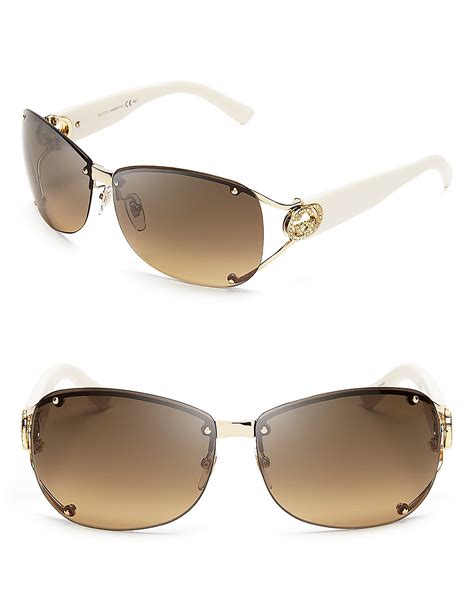 gucci sunglasses black women|gucci rimless sunglasses for women.